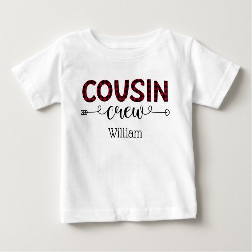 Personalized Cousin Crew Family Matching Baby T_Shirt