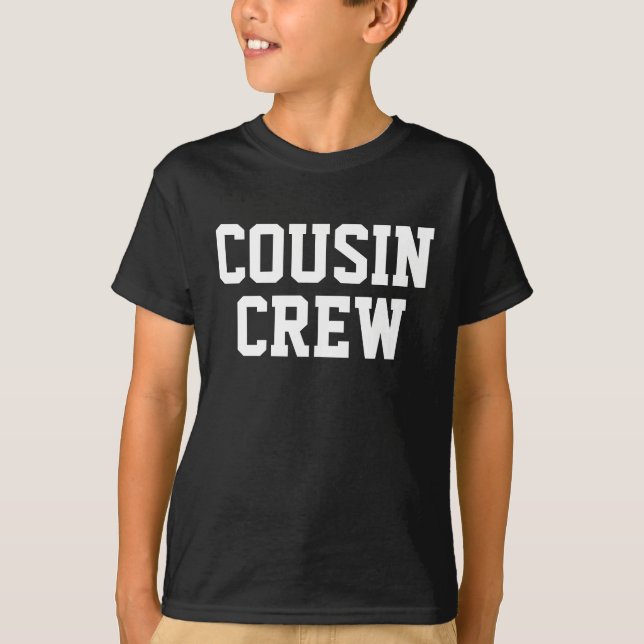 Personalized Cousin Crew Matching Family T-Shirt (Front)