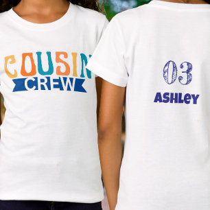 Personalized Cousin Crew summer family vacation T-Shirt