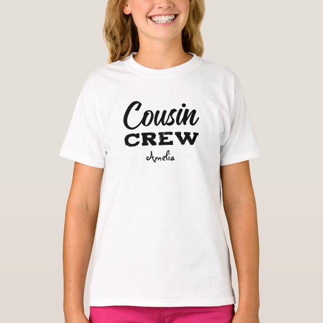  Personalized Cousin Crew T-Shirt (Front)
