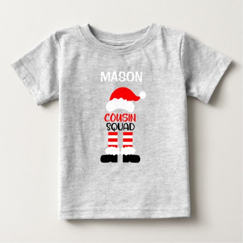 Personalized Cousin Squad Christmas Elf T_Shirt