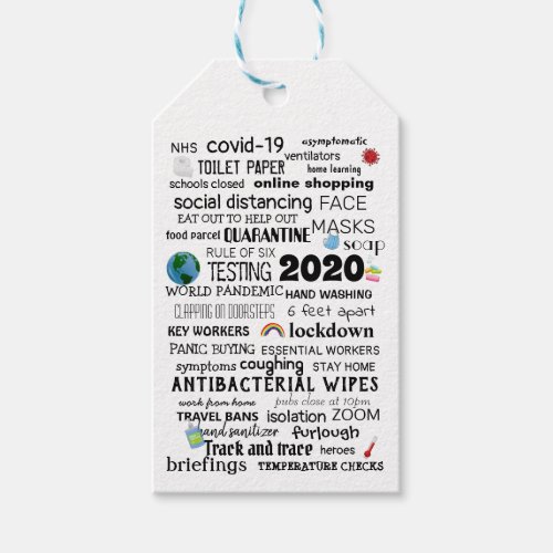 Personalized Covid_19 World Pandemic Commemorative Gift Tags