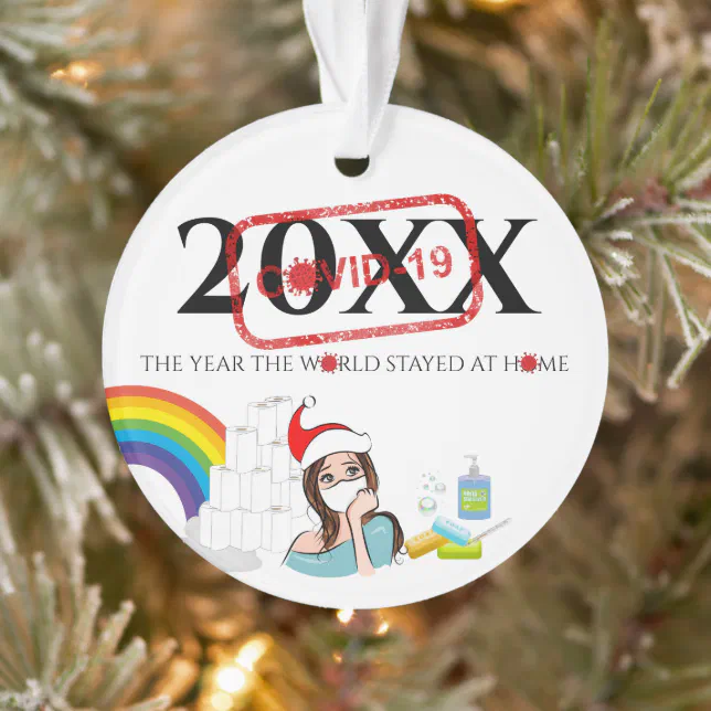 Personalized Covid Christmas Tree Ornament Zazzle