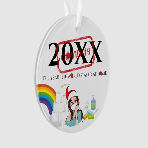 Personalized Covid Christmas Tree Ornament Zazzle