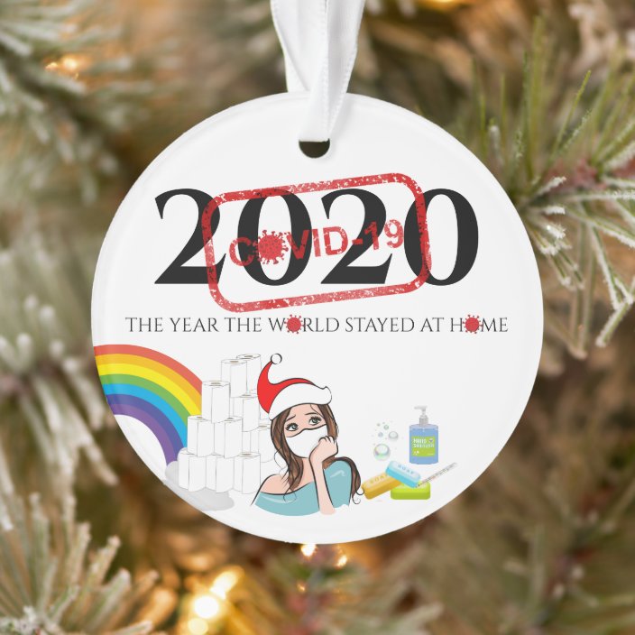 Personalized 2020 Ornament Holiday Ornament COVID Pandemic Gift Christmas Ornament