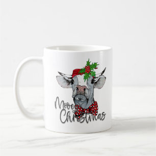 Personalized Cow Mooey Christmas Coffee Mug