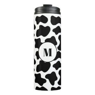 Personalized Cow Print Thermal Tumbler