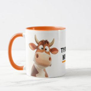 Personalized Cow with Name Mug