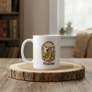 Personalized cowgirl boots  coffee mug