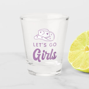 Personalized Cowgirl Hat Bachelorette Shot Glass