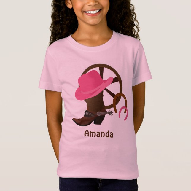Personalized Cowgirl T-shirt (Front)