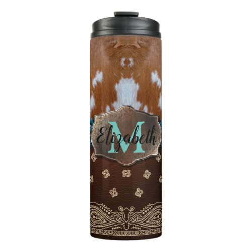Personalized Cowgirl Thermal Coffee Tumbler