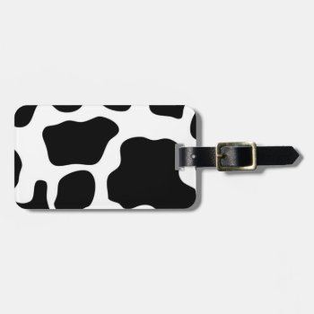 Personalized Cowhide Design Luggage Tag Template by Dmargie1029 at Zazzle