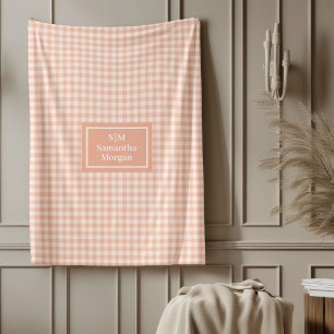 Personalized Cozy Blanket Chic Modern Aesthetic