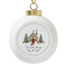 Personalized Cozy Christmas Cottage