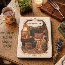 Personalized Cozy Reading Nook Book Lover Scene