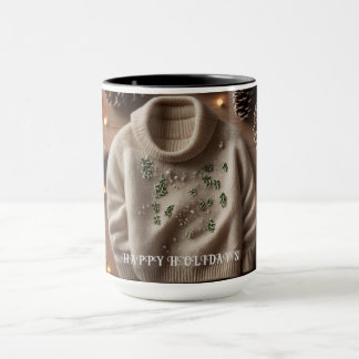 Personalized Cozy Winter sweater Mug Custom Name