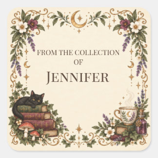 Personalized Cozy Witchy Bookplate