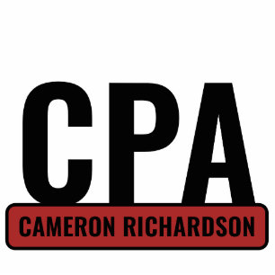 Personalized CPA Certified Public Accountant Cutout