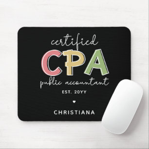 Personalized CPA Certified Public Accountant Gifts Mouse Pad