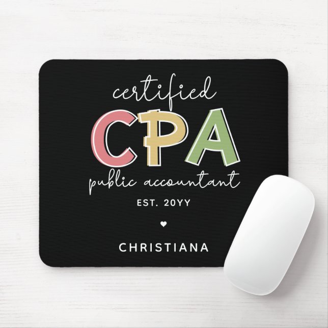 Personalized CPA Certified Public Accountant Gifts Mouse Pad (With Mouse)