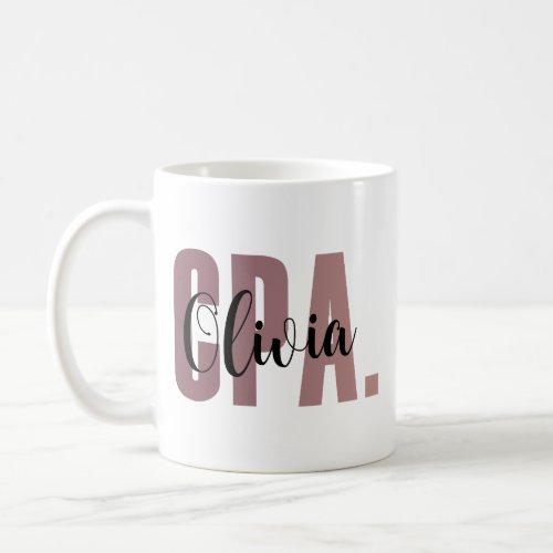 Personalized CPA Gift Accountant CPA Gift  Coffee Mug