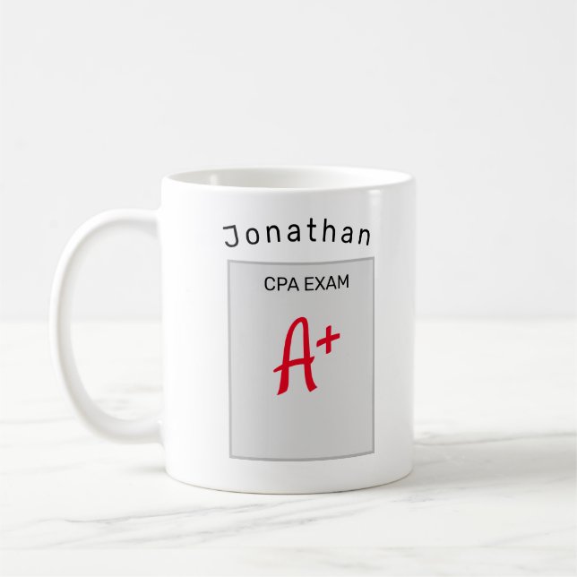 Personalized CPA Gift Coffee Mug (Left)