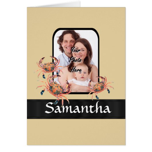 Personalized crab cards (Front)