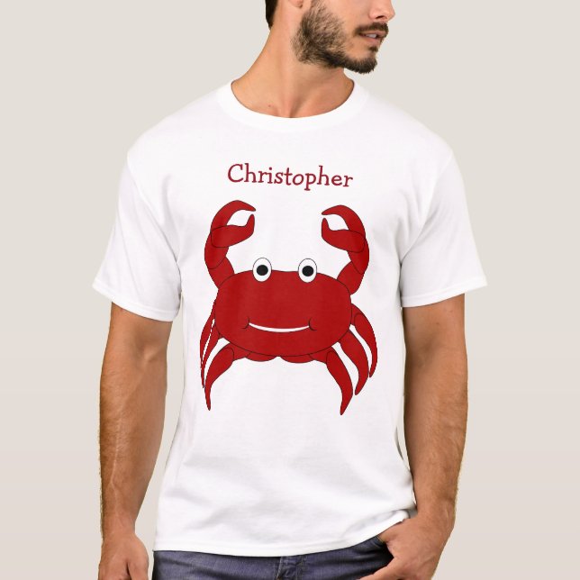 Personalized Crab Design T-Shirt (Front)