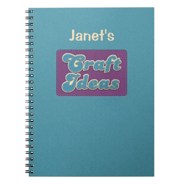 Personalized Craft Ideas Notebook (Front)