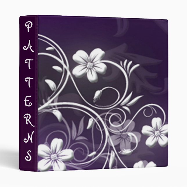 PERSONALIZED CRAFT ORGANIZER 3 RING BINDER (Front/Spine)