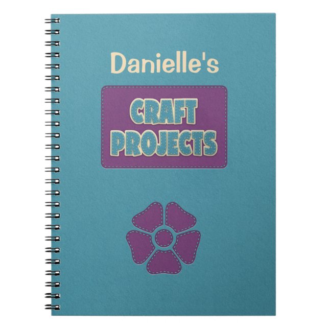 Personalized Craft Projects Notebook (Front)