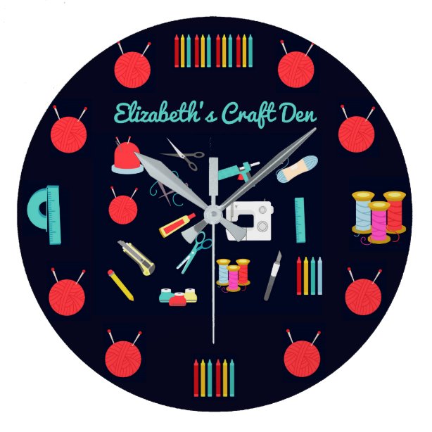 Sewing Wall Clocks Zazzle