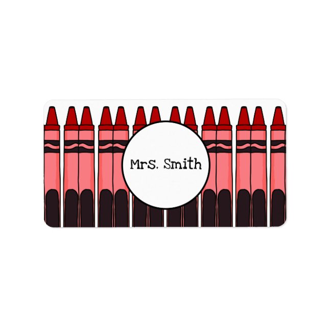 Personalized Crayon Labels (Front)