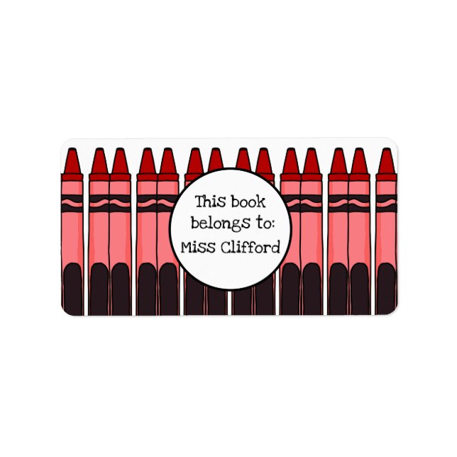 Personalized Crayon Labels (Front)