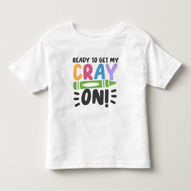 Personalized Crayon Pre-K Toddler Shirt (Front)