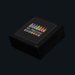 Personalized Crayon Teacher Name Cute Back School Gift Box<br><div class="desc">Personalized Crayon Teacher Name Cute Back to School</div>