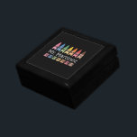 Personalized Crayon Teacher Name Cute Back School Gift Box<br><div class="desc">Personalized Crayon Teacher Name Cute Back to School</div>
