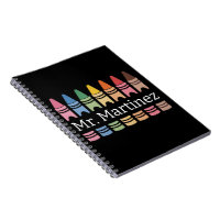 Personalized Crayon Teacher Name Cute Back School