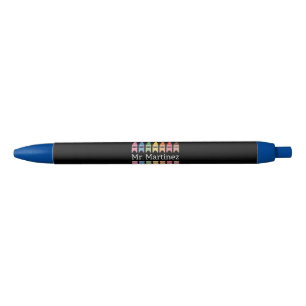 Personalized Crayon Teacher Name Cute Back School Pen
