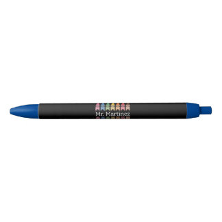 Personalized Crayon Teacher Name Cute Back School Pen