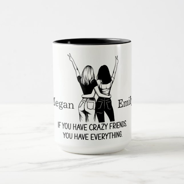 Personalized Crazy Friends Mug (Center)