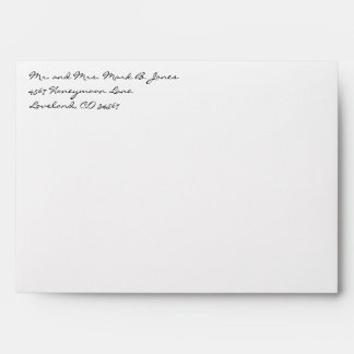 Personalized Cream Wedding Special Occasion Envelope