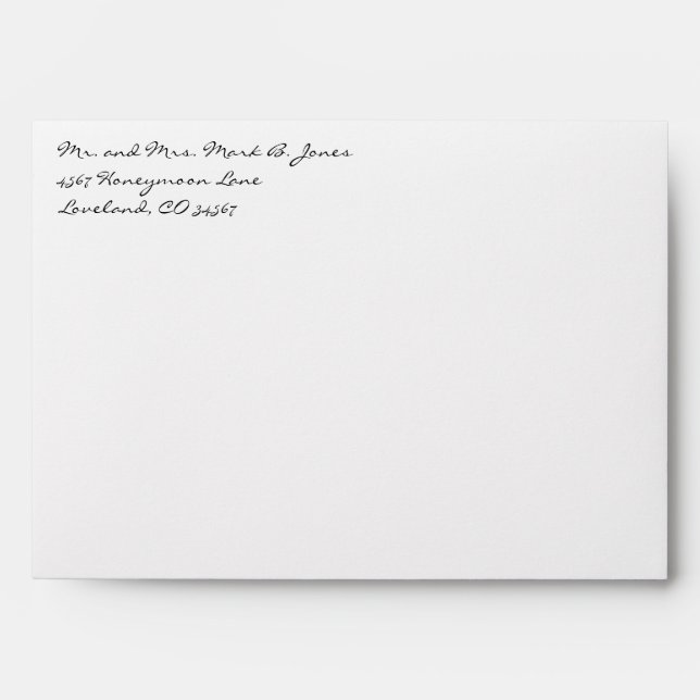 Personalized Cream Wedding Special Occasion Envelope (Front)