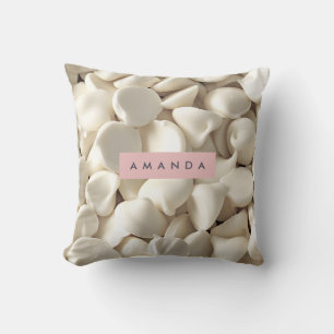 Personalized Creamy White Chocolate Candy Throw Pillow