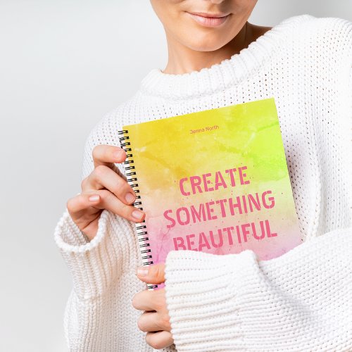 Personalized Create Something Beautiful Journal