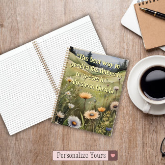 Personalized Create Your Future Inspirational Notebook