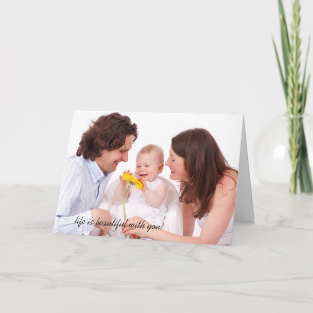 Personalized Create Your Own Card with Text (Front)