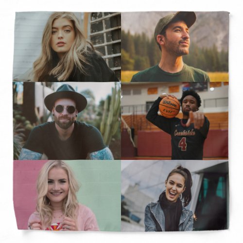 Personalized Create your own Custom Photo Collage  Bandana