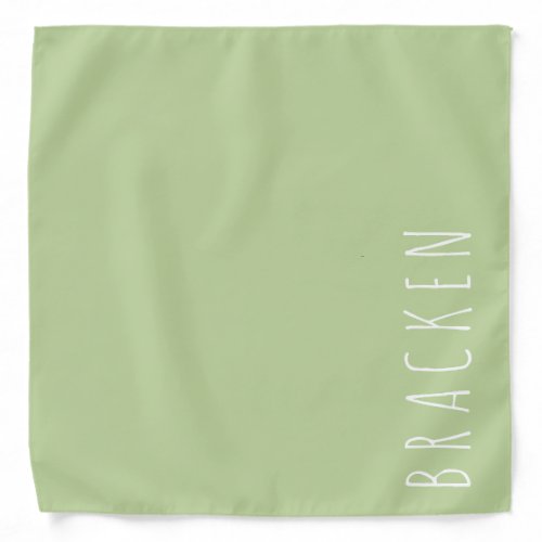 Personalized Create Your Own Green and White Dog Bandana